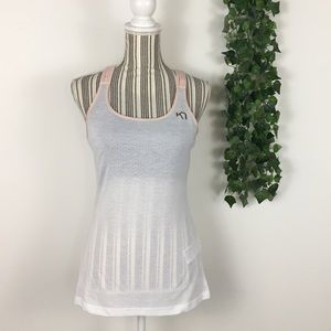Kari Traa sport scissorback tank white sz S